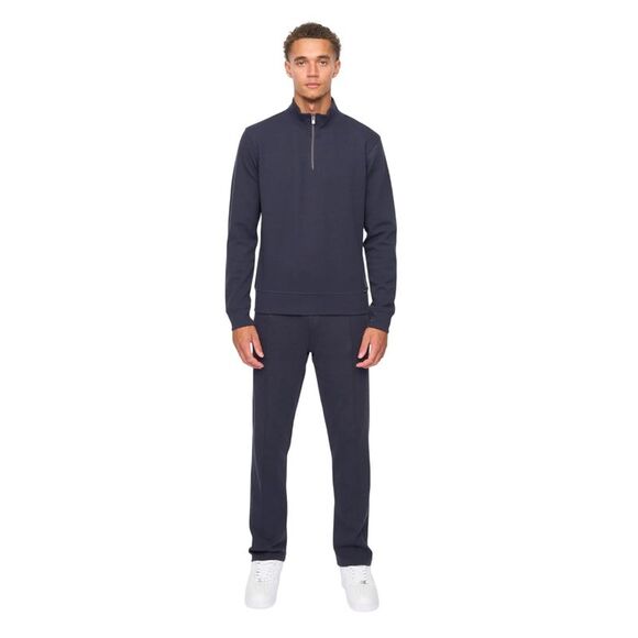 Duck and Cover Mens Quarter Zip Hoodie And Joggers Set / Navy